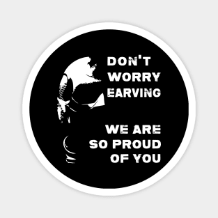 Black Noir Buster Beaver Quote Magnet